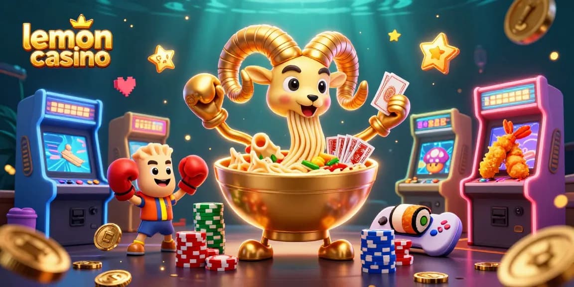 Lemon casino izgalmas kártya- és zsetonkezelés a 3D-s arany ramen tál közreműködésével.