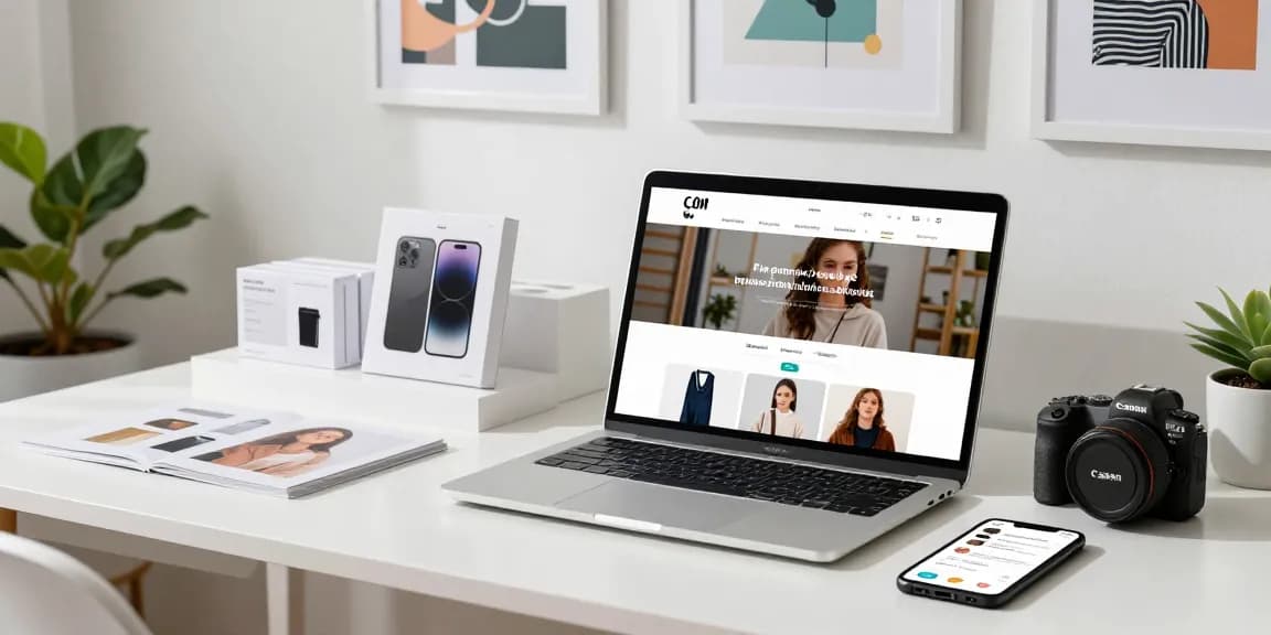 Shopping online for quality 레플리카 사이트, featuring stylish products and inviting workspace.