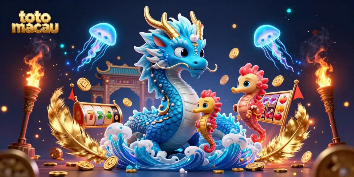 Win jackpots at toto macau with our engaging 3D casino illustration showcasing vibrant characters and elements.