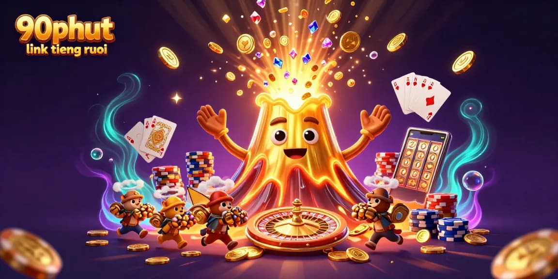 Experience the excitement of sports betting with 90phut link tiengruoi, featuring cascading coins and dynamic gambling elements.