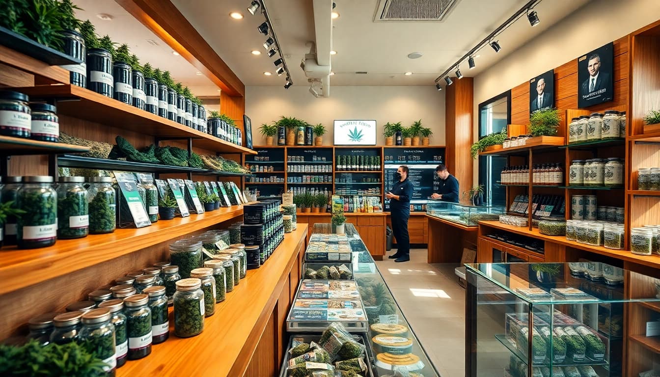 Discover quality cannabis selections in a modern Weed Store showcasing vibrant products.