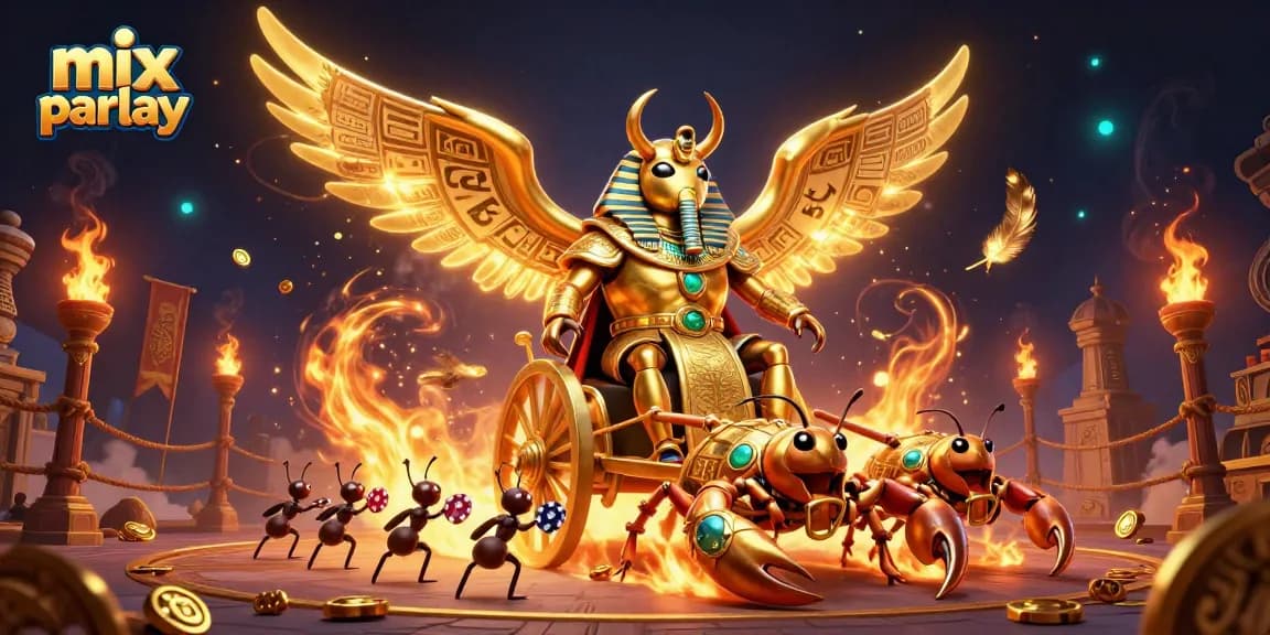 Experience the excitement of mix parlay betting in this vibrant 3D illustration showcasing thrilling action and dynamic elements.
