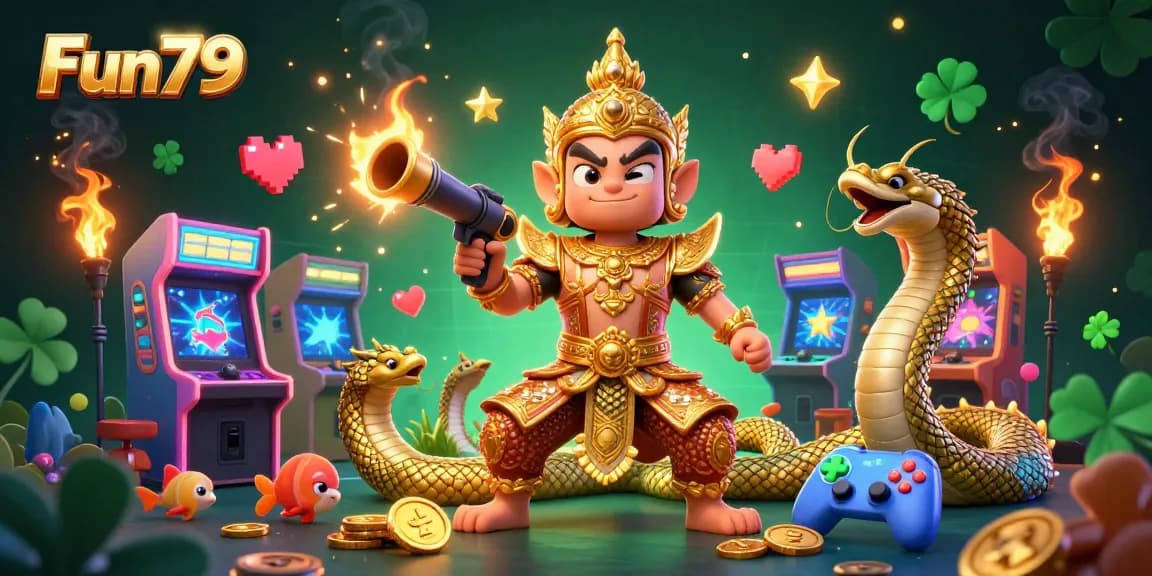 Experience Fun79's dynamic underwater gaming scene with colorful creatures and vibrant game elements.