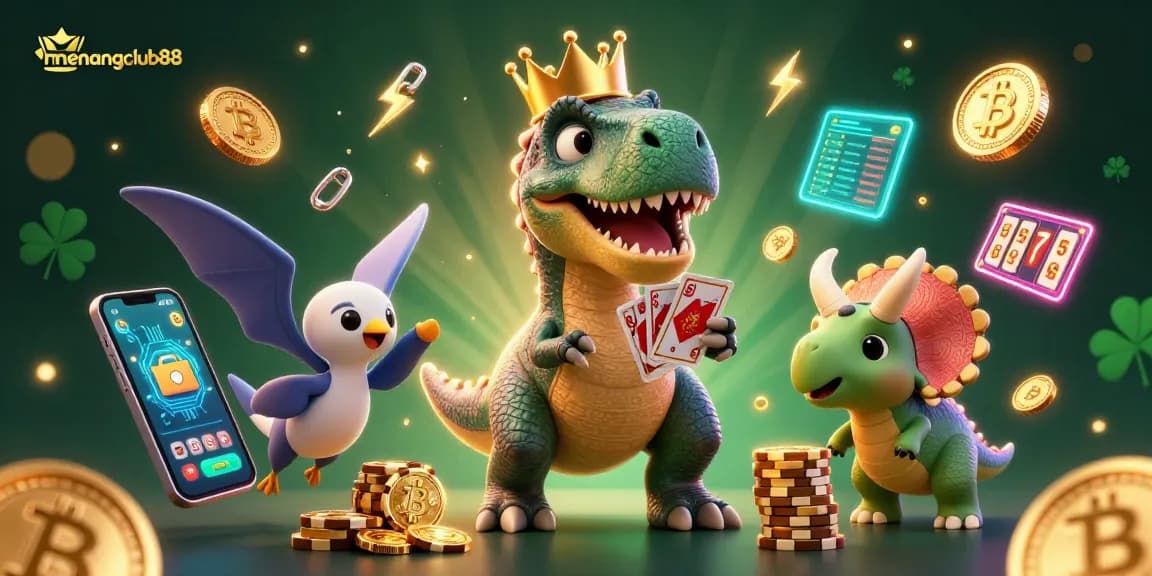 Experience exhilarating gameplay at menangclub88 with friendly characters and vibrant casino elements.