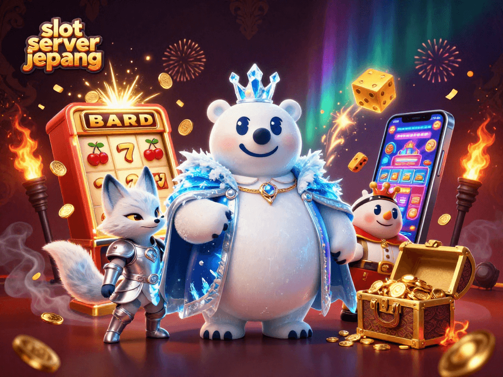 Experience thrilling wins at slot server jepang with engaging characters and vibrant casino elements.