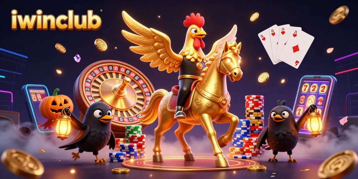 Win big with iwinclub in this enchanting casino scene featuring golden coins and thrilling games