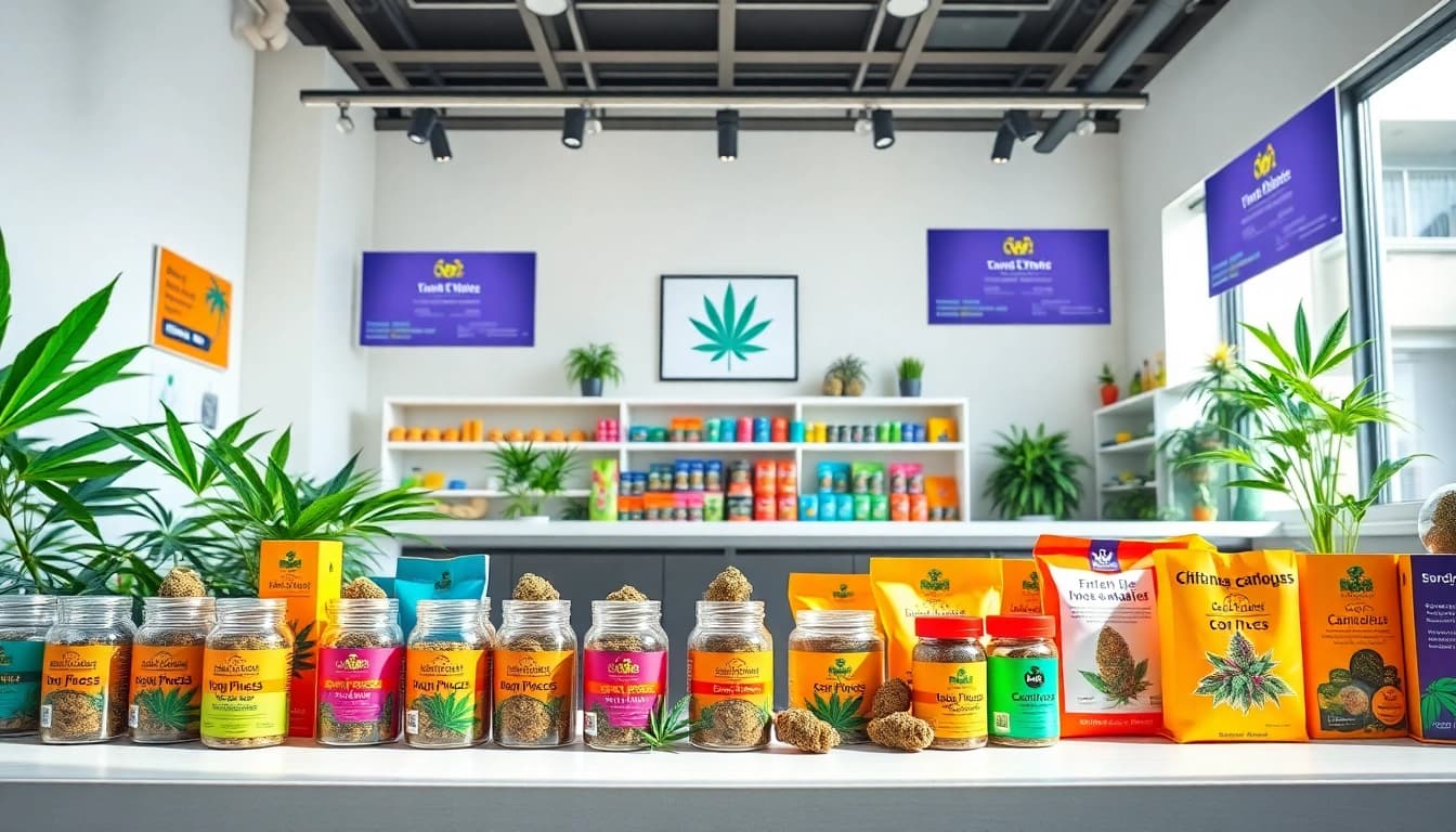 Best way to buy weed online featuring a vibrant cannabis storefront with fresh products.