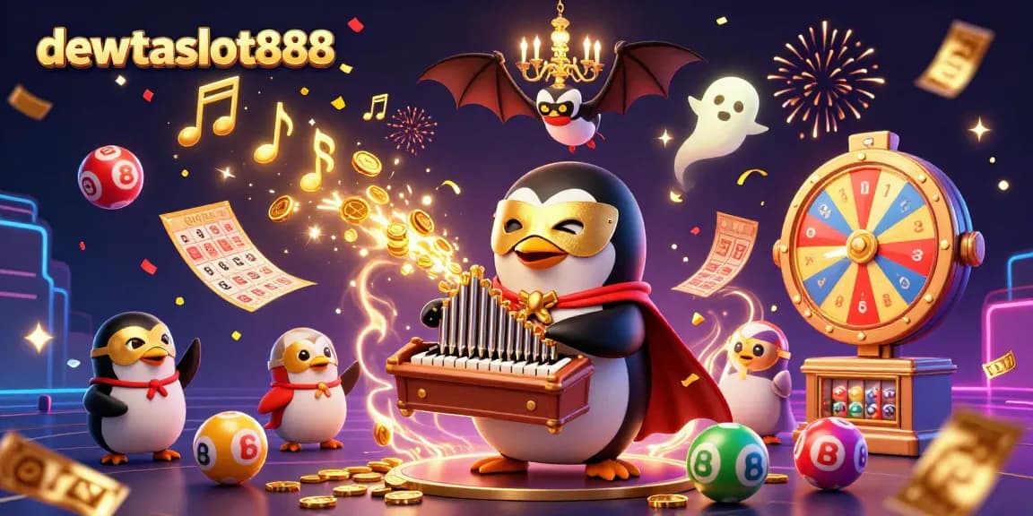 Mainkan slot di dewataslot888 dengan penguin misterius dan hadiah gemerlap yang menari.