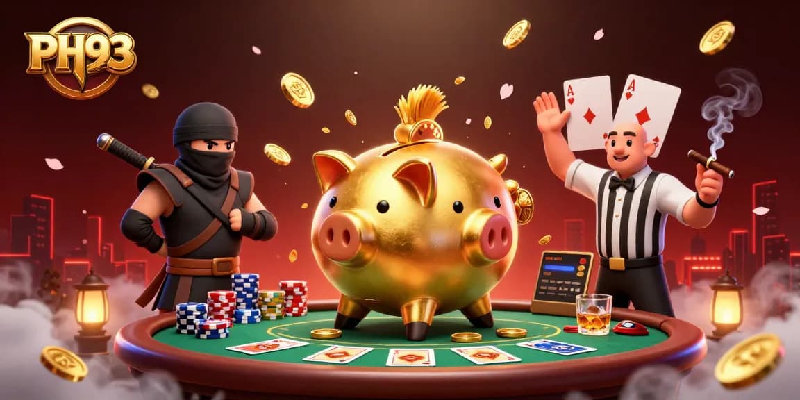 Engage in thrilling gaming action at PH33 with vibrant characters and dynamic casino elements.