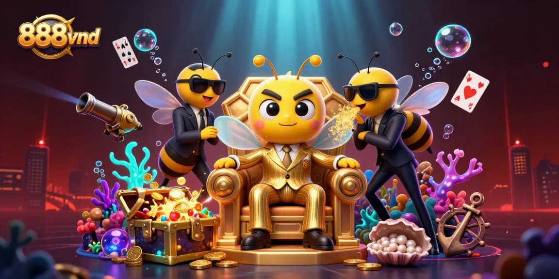 Experience the thrill of 888vnd with captivating slots and casino elements in vibrant detail.