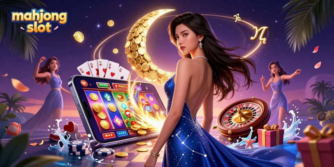 Spin the mahjong slot for exciting wins and vibrant gameplay with elegant characters and casino elements.