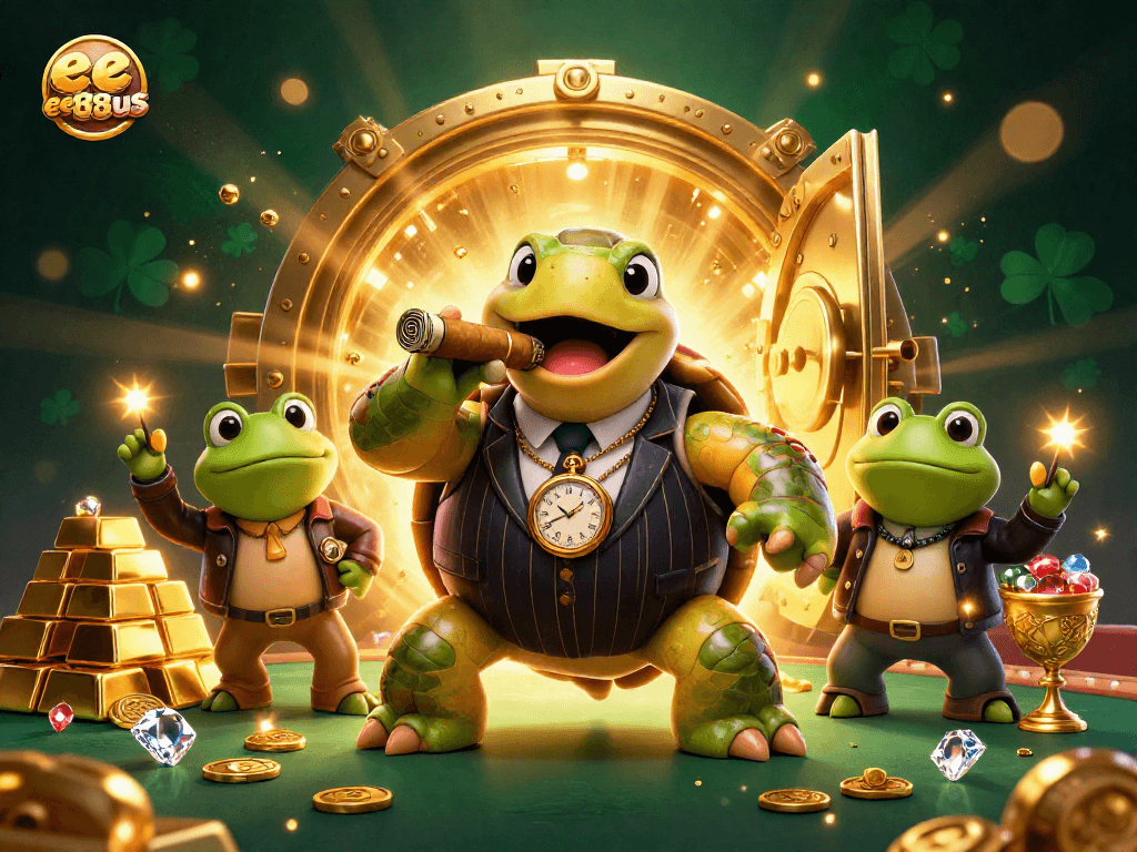 Engage in thrilling gameplay at ee88us with a vibrant casino scene featuring dynamic characters.