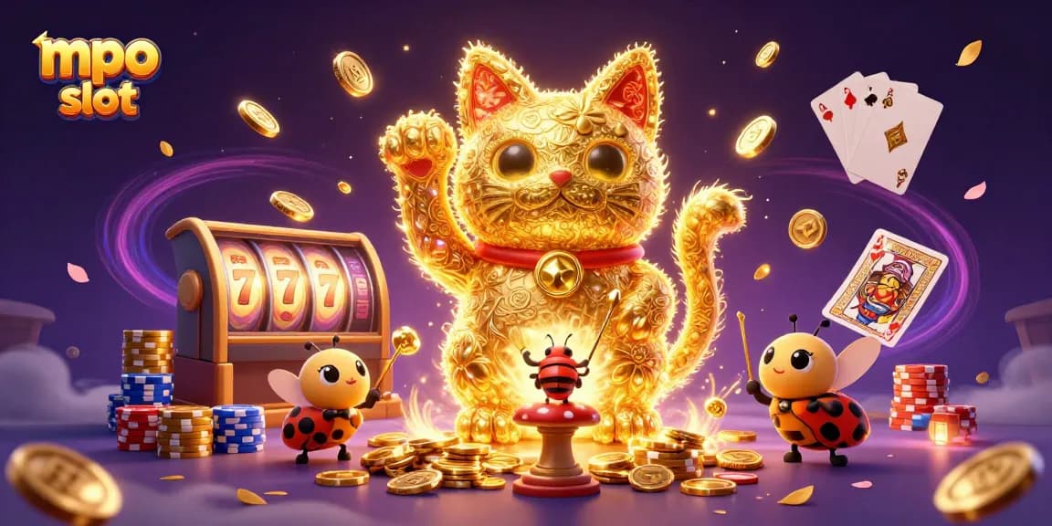 Spin the reels of mpo slot and win big with colorful casino symbols and vibrant elements.