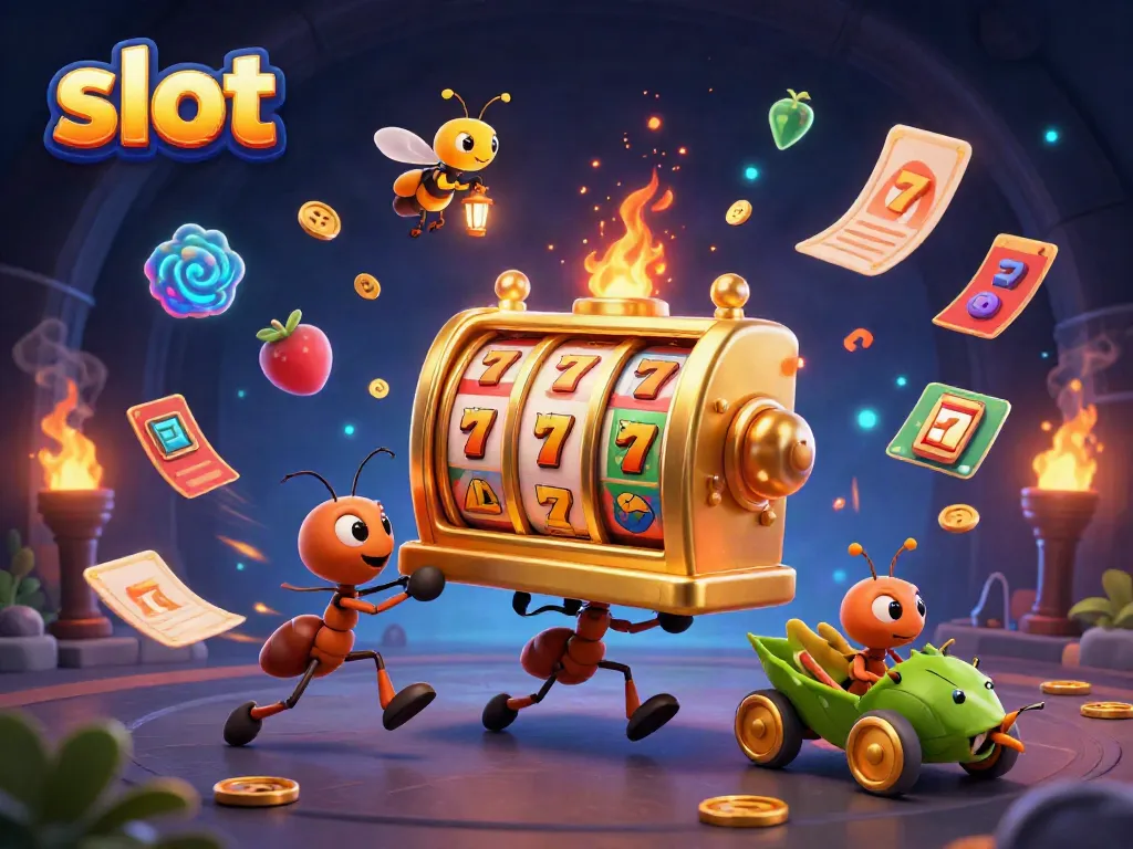 Experience the thrill of slot gaming with a cartoon heist theme, showcasing a dynamic casino adventure.