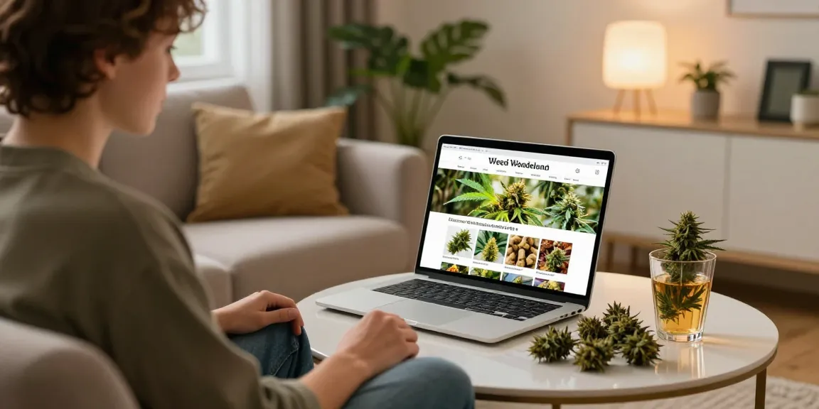 Discover weed online UK with a cozy home setup featuring strains and edibles.