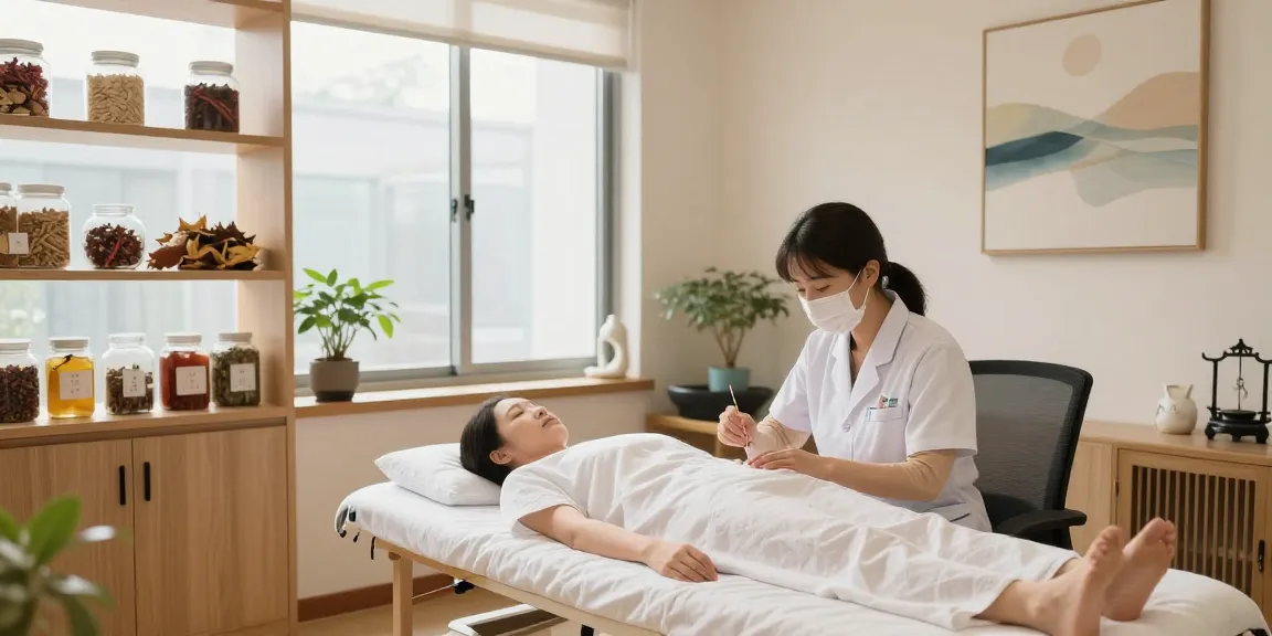 수원교통사고한의원 acupuncture treatment room with licensed practitioner and soothing decor
