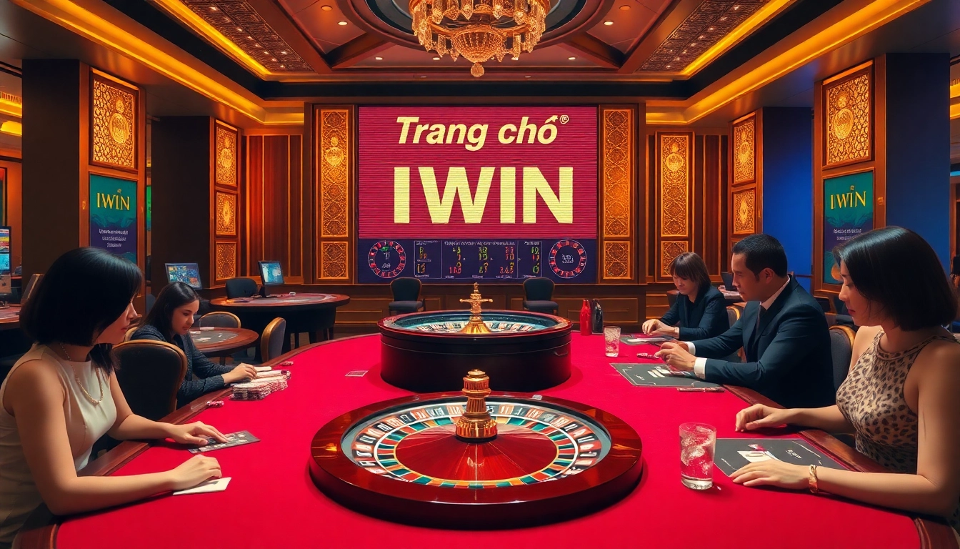 Experience high-stakes gambling at Trang chủ IWIN with sophisticated gaming tables and lively players.