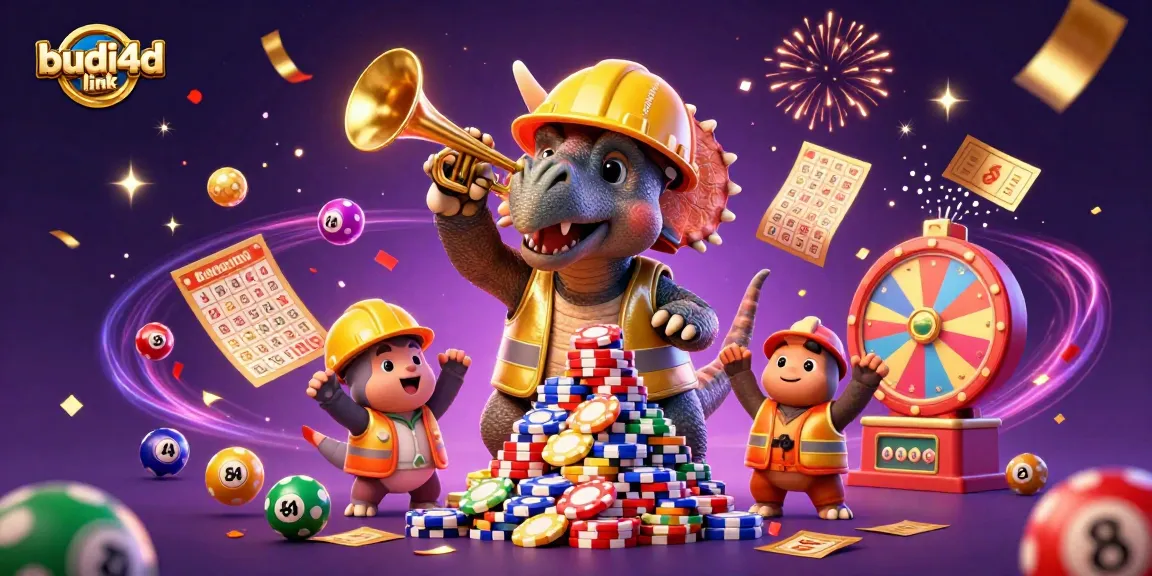 Experience the excitement of the budi4d link with a creative 3D casino illustration!