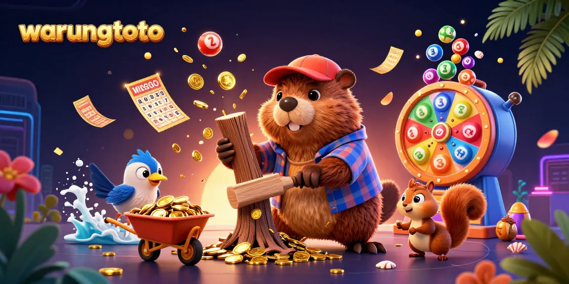 Engage with warungtoto's dynamic gaming atmosphere featuring fun characters collecting coins.
