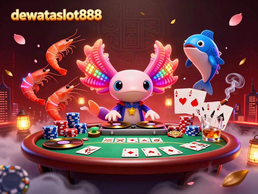 Menghadirkan pengalaman menarik dengan dewataslot888, saat DJ axolotl neon beraksi di panggung kasino.