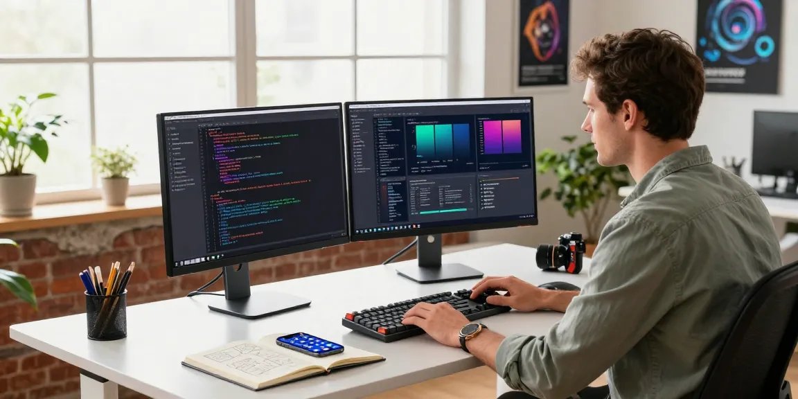 Efficient software development scene highlighting Snipaste usage in a modern workspace.