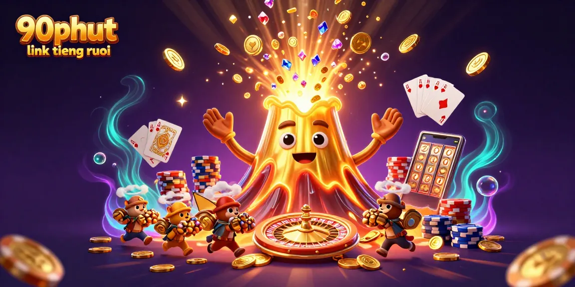Experience the excitement of sports betting with 90phut link tiengruoi, featuring cascading coins and dynamic gambling elements.