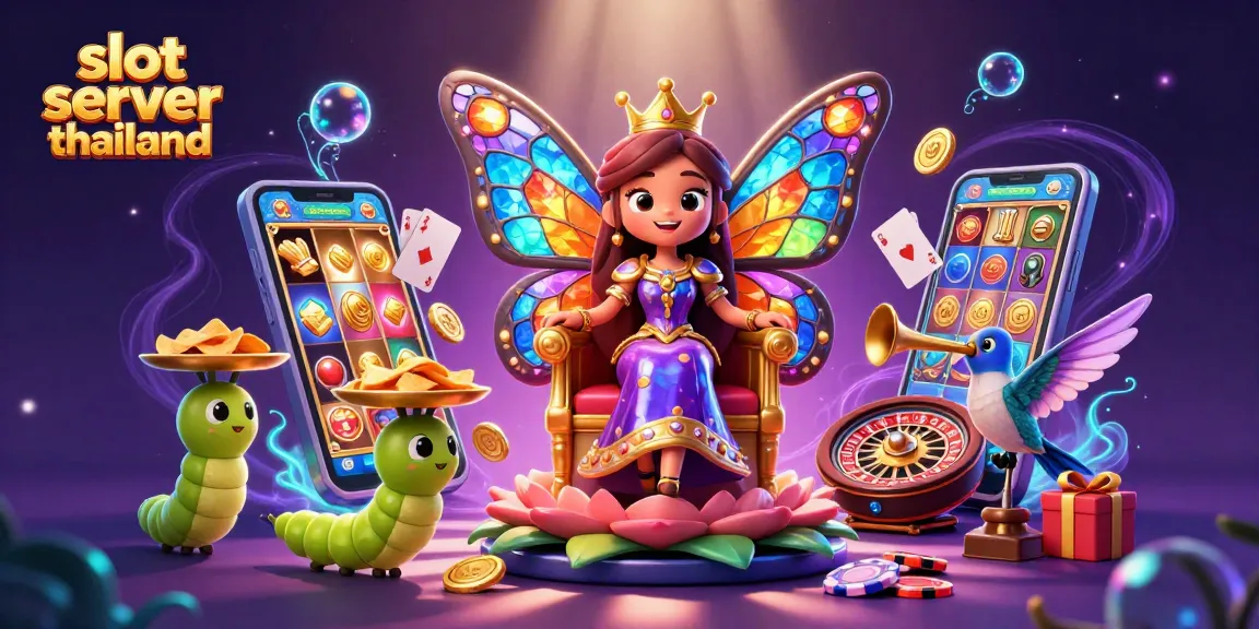 Immerse yourself in the vibrant world of slot server thailand with captivating casino themed 3D illustration.