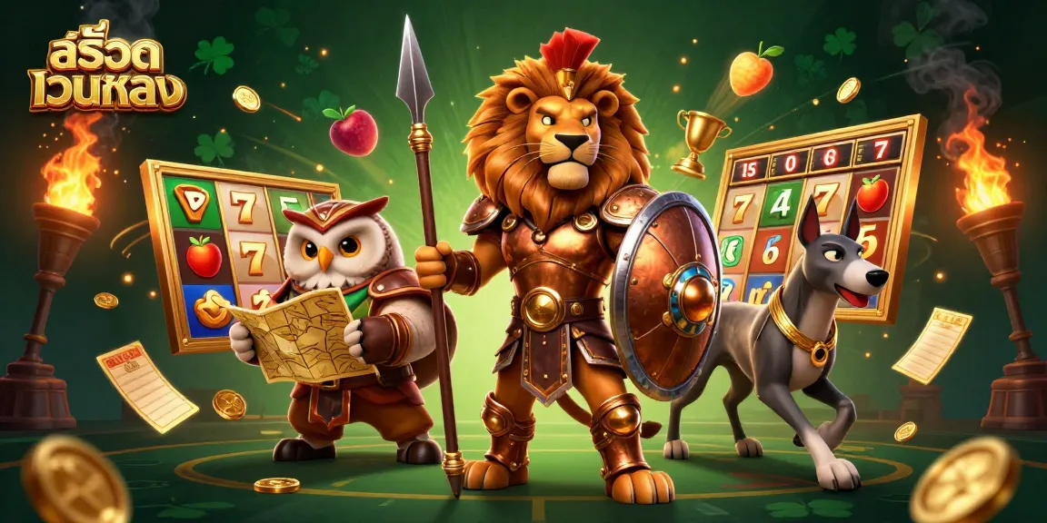 Experience excitement and winning spins with สล็อตเว็บตรง in this vibrant 3D casino illustration.