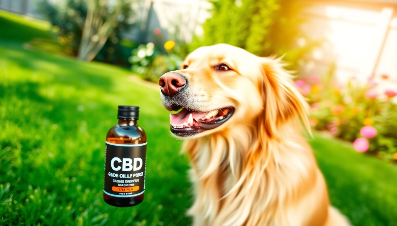 Promote health and happiness with CBD Oil For Dog in a sunny outdoor setting.