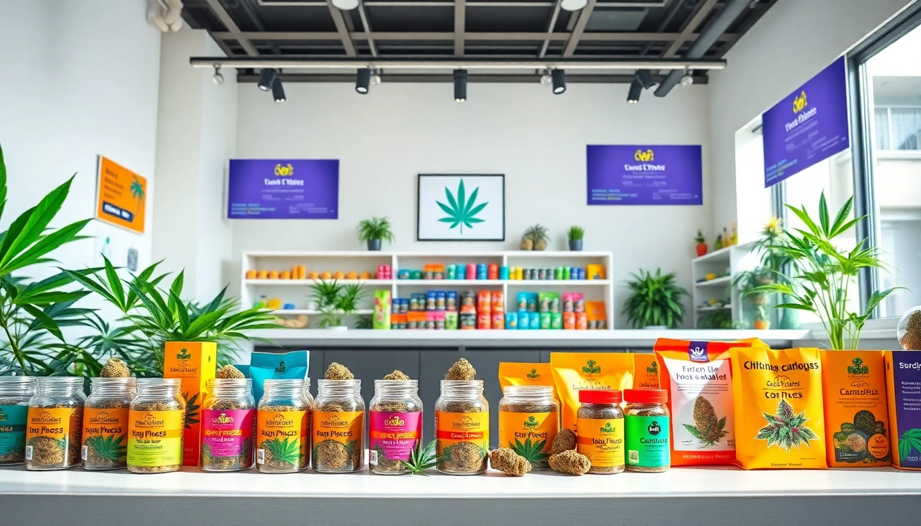 Best way to buy weed online featuring a vibrant cannabis storefront with fresh products.