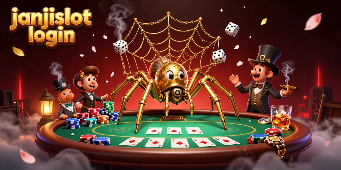 Engage in thrilling gameplay through janjislot login with a vibrant steampunk casino scene depicting intertwined elements