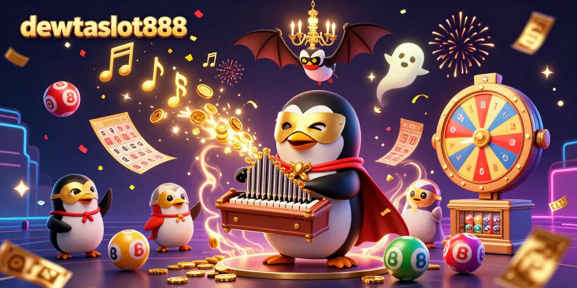 Mainkan slot di dewataslot888 dengan penguin misterius dan hadiah gemerlap yang menari.