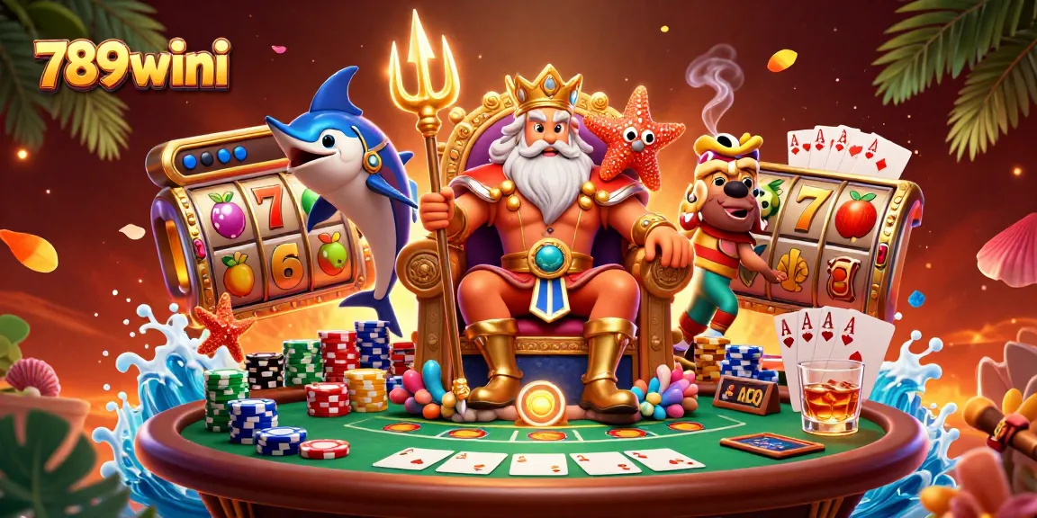 Engage with the thrilling world of 789wini featuring vibrant slots, jackpot elements, and Neptune in action.