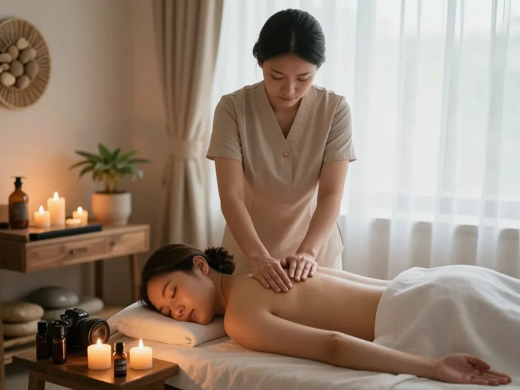 Experience 부산스웨디시 relaxation therapy in a serene spa with soothing massage techniques.