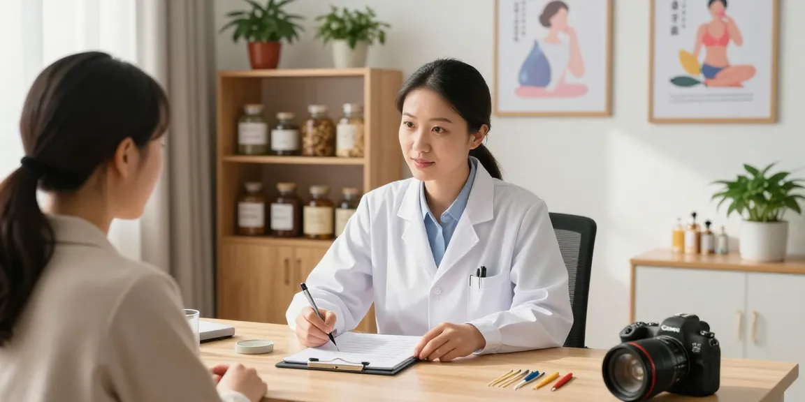 Consultation at a 수원한의원 clinic emphasizing health and wellness with traditional medicines.