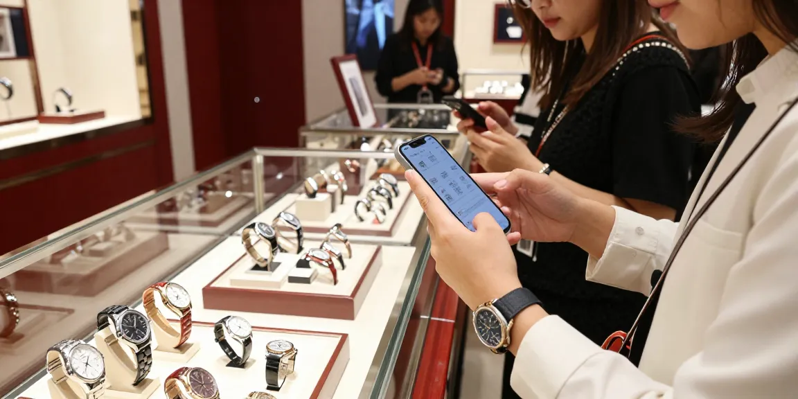 Elegant shopping experience with 시계 레플리카, showcasing trendy fashion and luxury accessories.