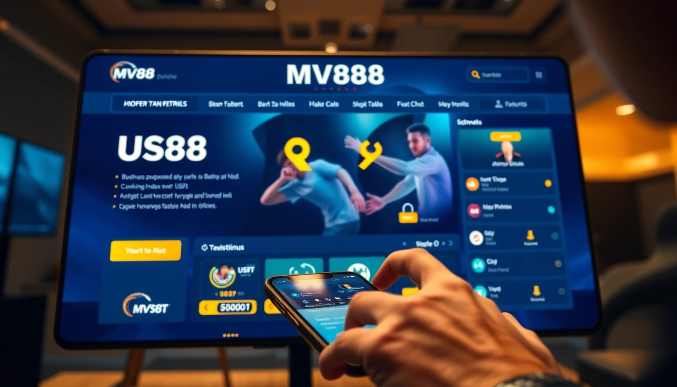 MV88 online betting site showcasing secure USDT transactions and promotions for an engaging user experience.