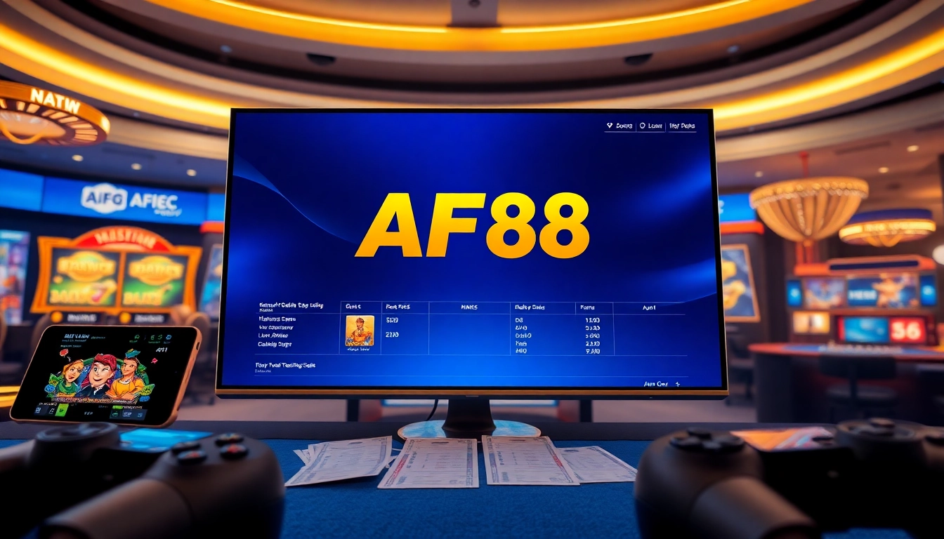 AF88 online gambling platform with a modern interface and engaging games