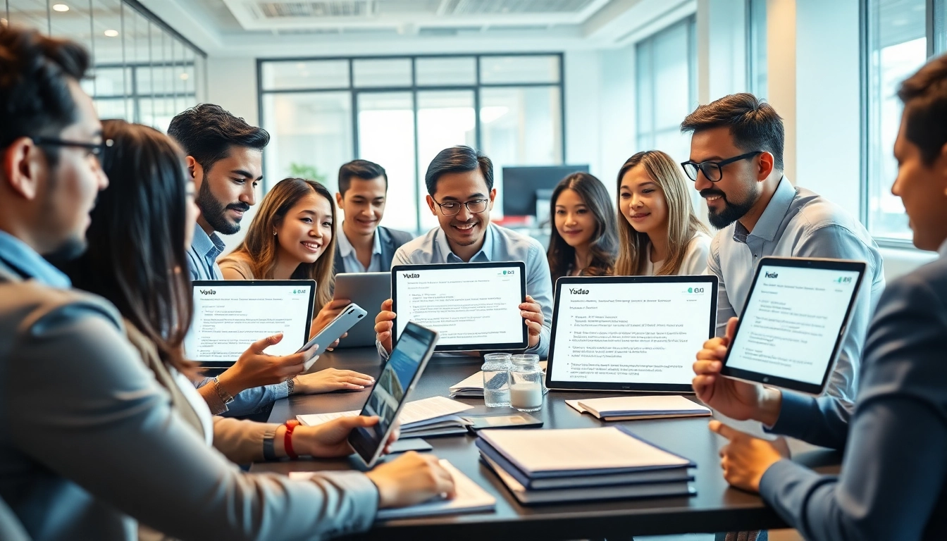 Youdao translation tools enhancing cross-language communication in a modern office