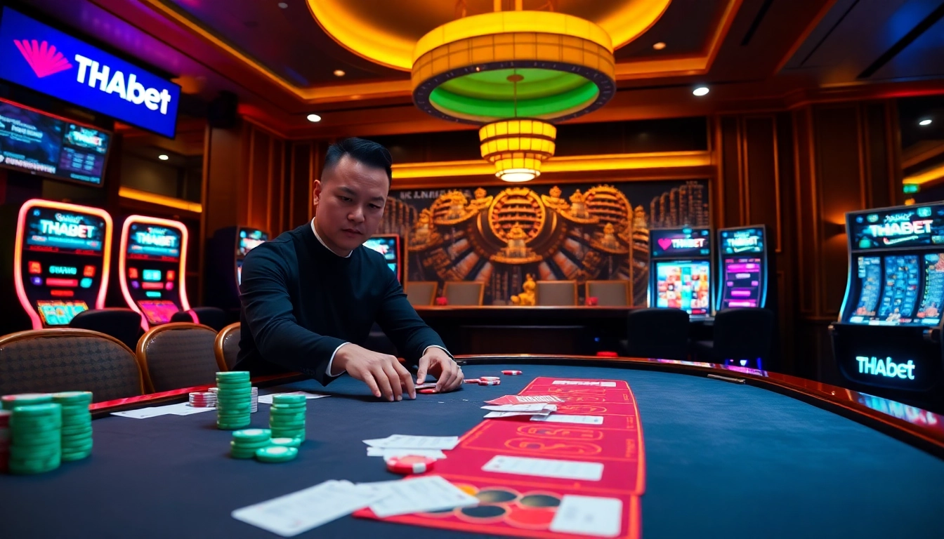 Experience the thrill of live casino gaming at https://tha-bet.pro/ with vibrant tables and exciting action.