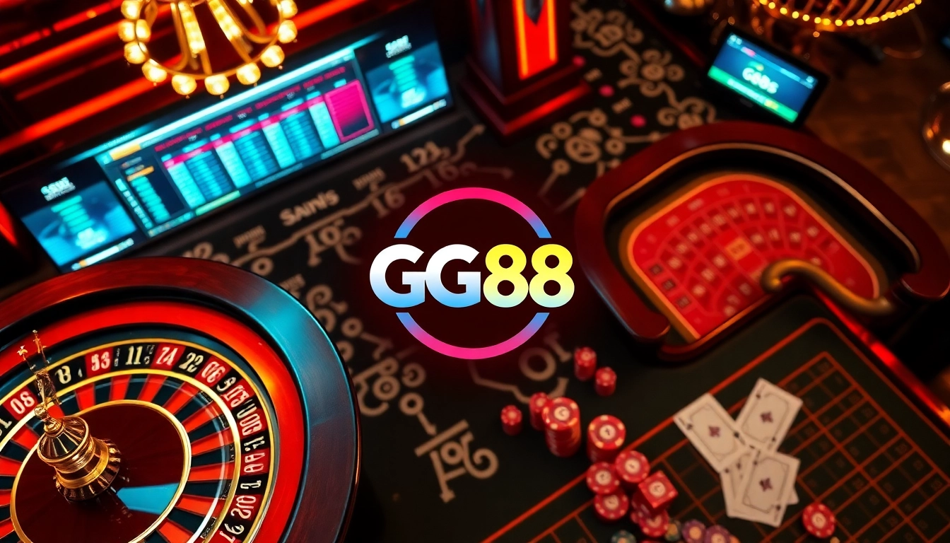 Experience vibrant casino excitement at gg88 com with roulette wheels and poker features.