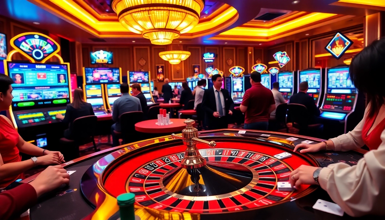 Experience the thrill of gaming with nohu90 com at a luxurious casino table.