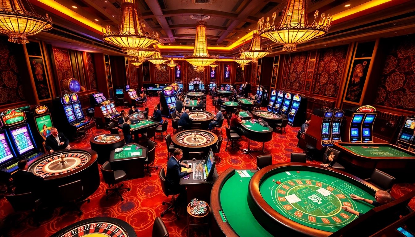 Winning at Lc88 with vibrant casino ambiance and exciting gaming action.