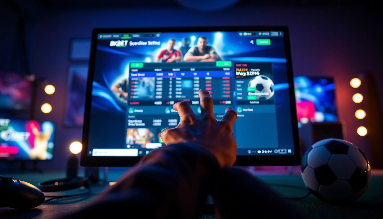 Interactive 8Kbet betting platform showcasing vibrant sports betting options.