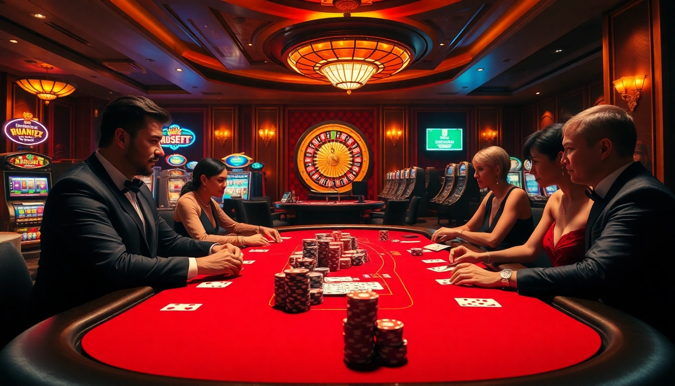 Players placing bets at a luxurious casino table inspired by https://www.ph22255.com/.