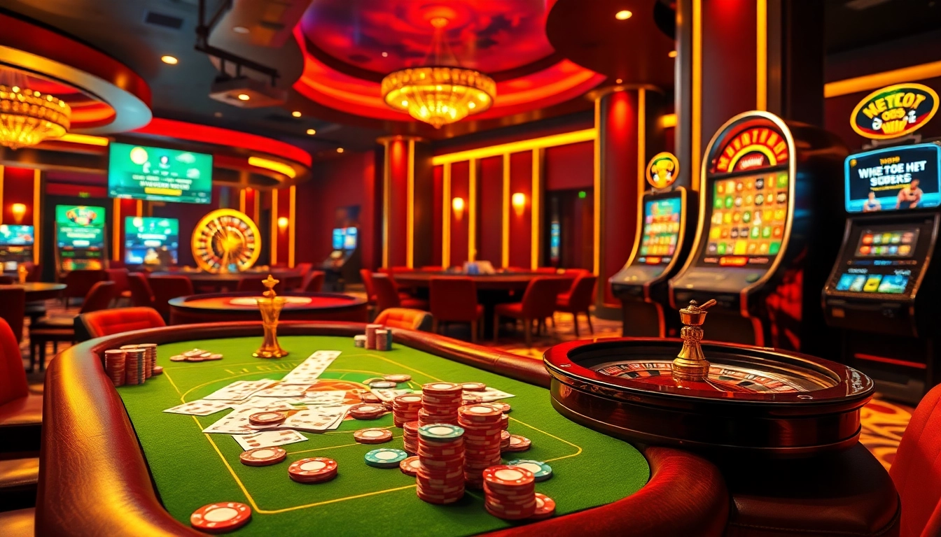 Experience thrilling gaming excitement with jeet buzz at a vibrant casino table.