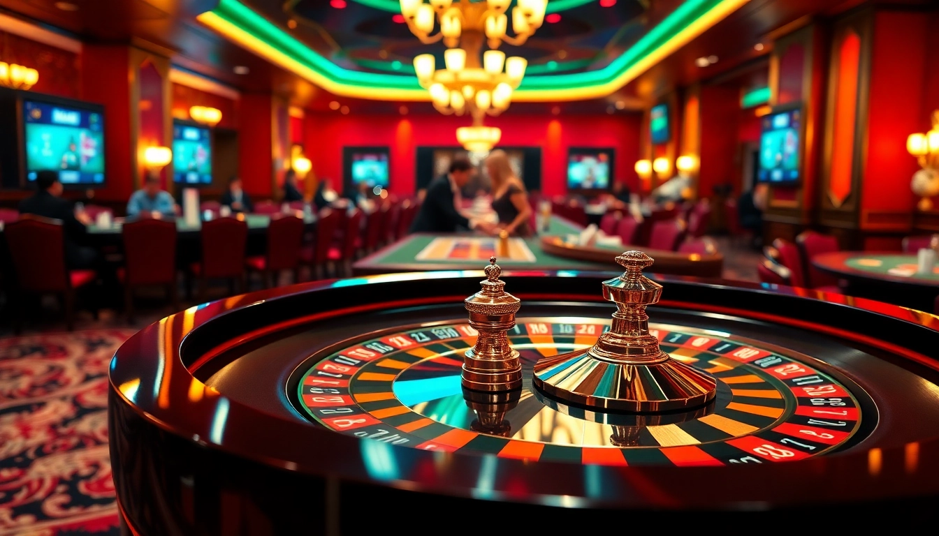 Engaging roulette gameplay at nhà cái tg88 boasting luxury and excitement in a high-stakes casino environment.
