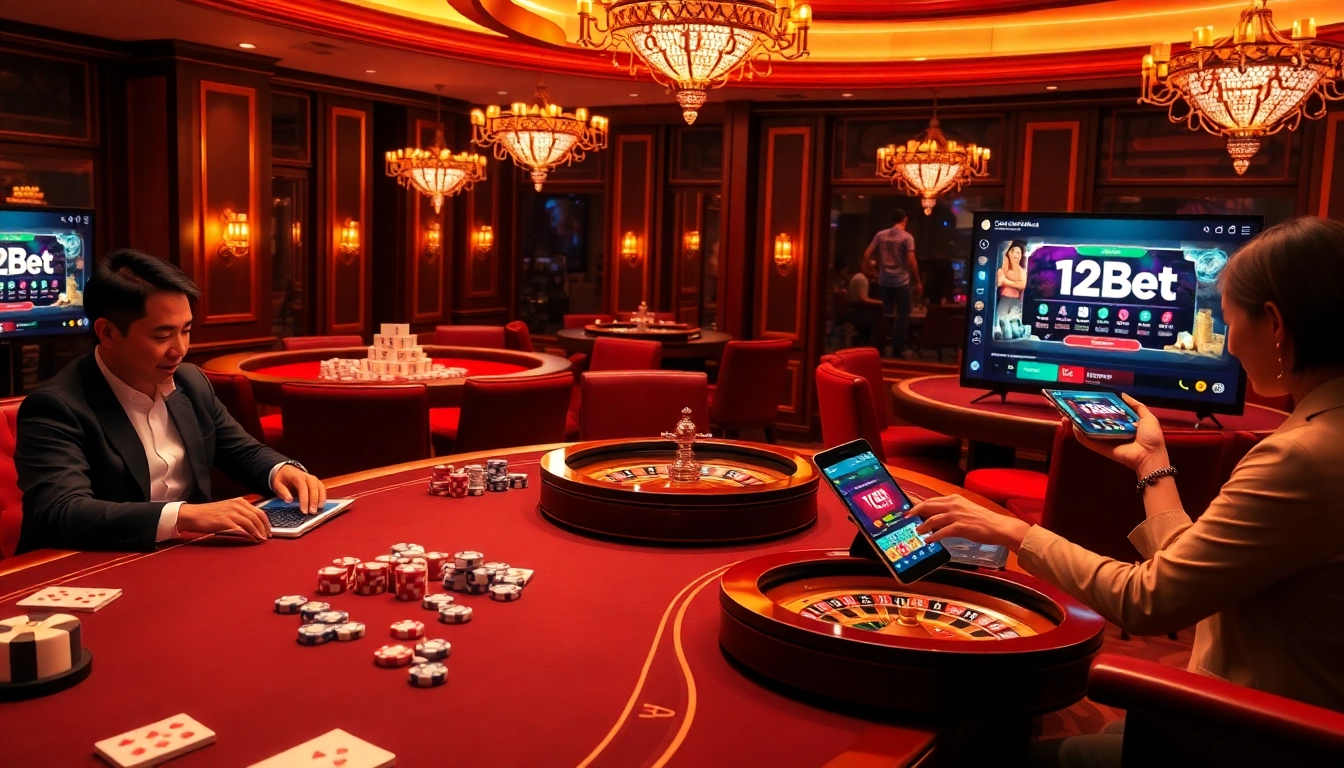 Experience the excitement of online gaming with ink vao 12bet through vibrant casino visuals.