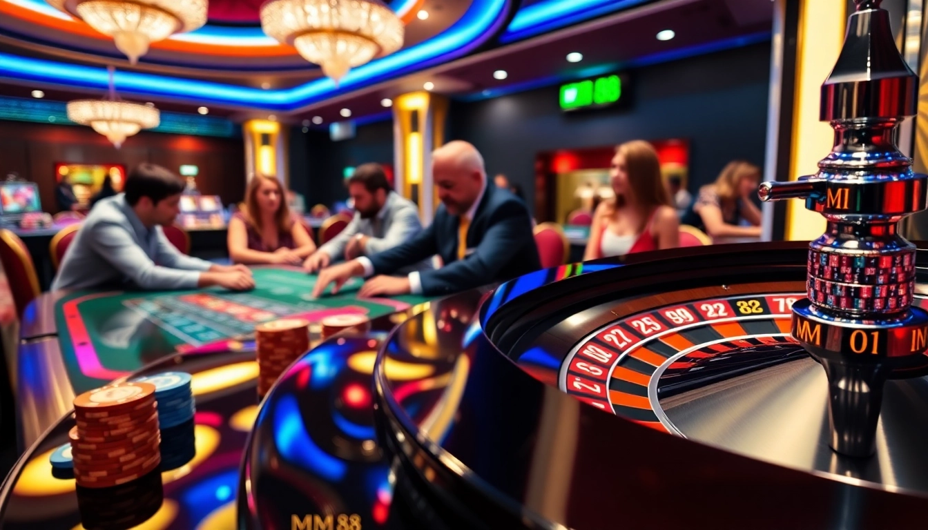Experience the excitement of MM 88 casino with thrilling poker games and vibrant roulette.
