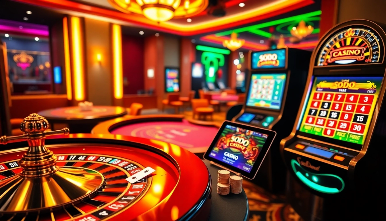SODO Casino provides an exciting gaming experience with roulette and poker games.